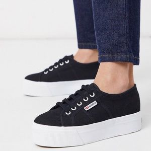 Superga 4 cm flatform sneaker